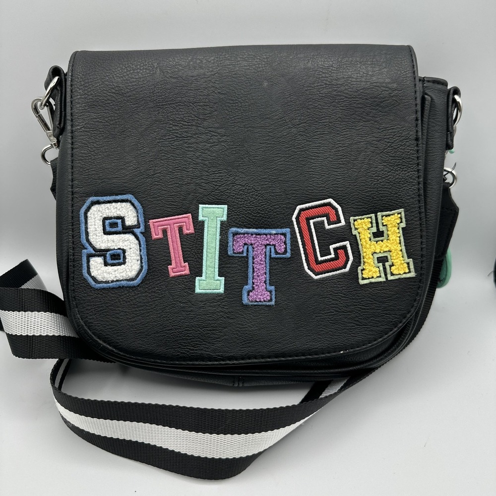 Disney‎ Loungefly Lilo Stitch Chenille Patch Crossbody Bag BoxLunch Exclusive